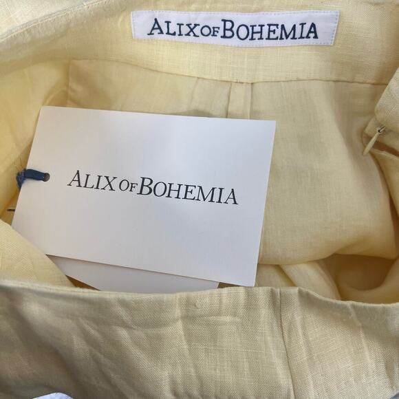 Alix of Bohemia Charlie Butter Linen Pant Yellow Size Small NEW - Picture 8 of 11